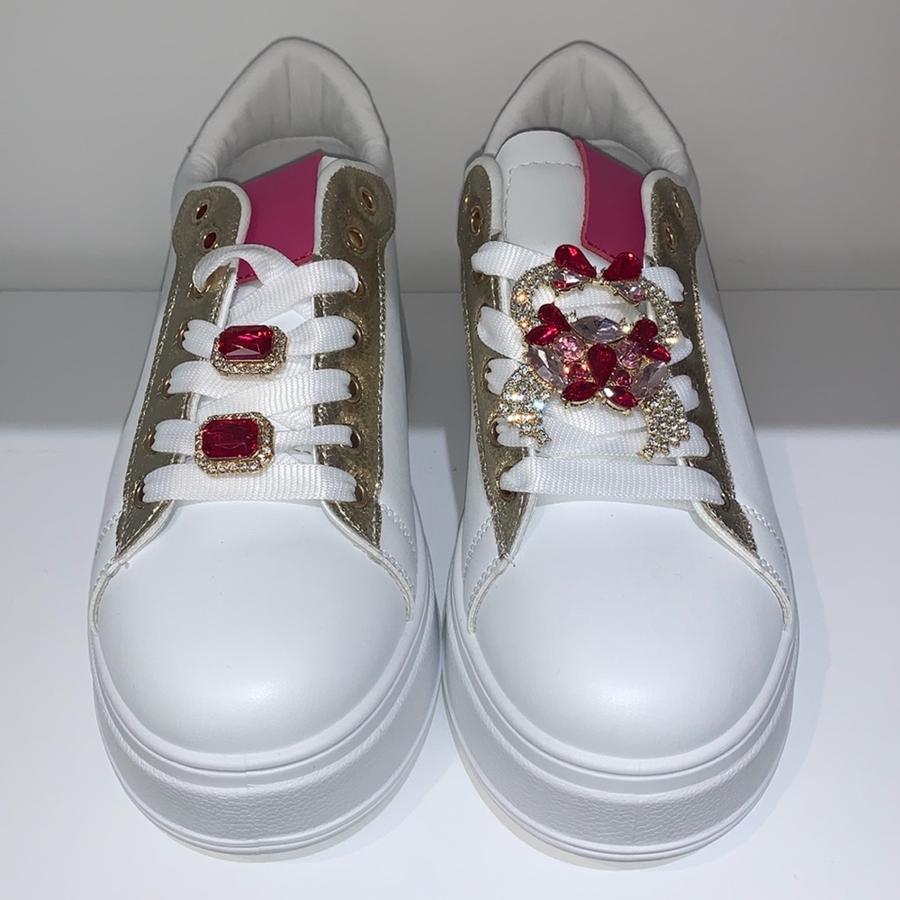 FUCHSIA GEM STONE SNEAKERS